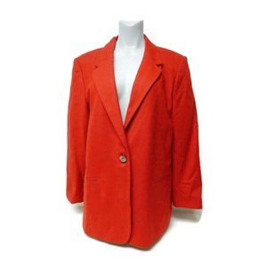 80s - 90s Sag Harbor red wool blazer . size 18
